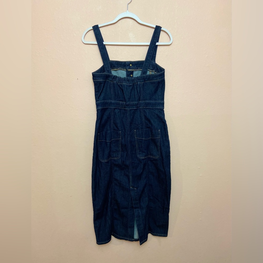 American Eagle Denim Button-Up Midi Dress - Picture 6 of 8